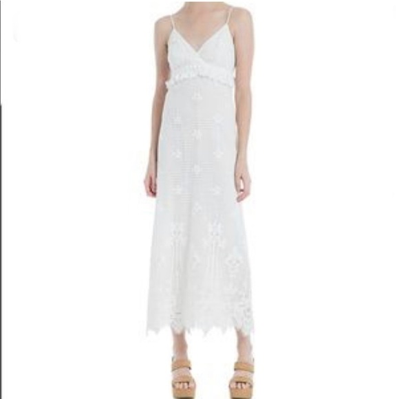 Sophie Max Dresses & Skirts - Sophie Max Lace Maxie Dress in White Size Medium